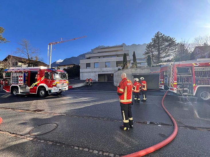 Einsatz der Feuerwehr Schaan