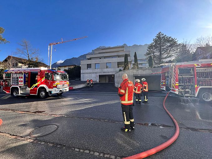 Einsatz der Feuerwehr Schaan