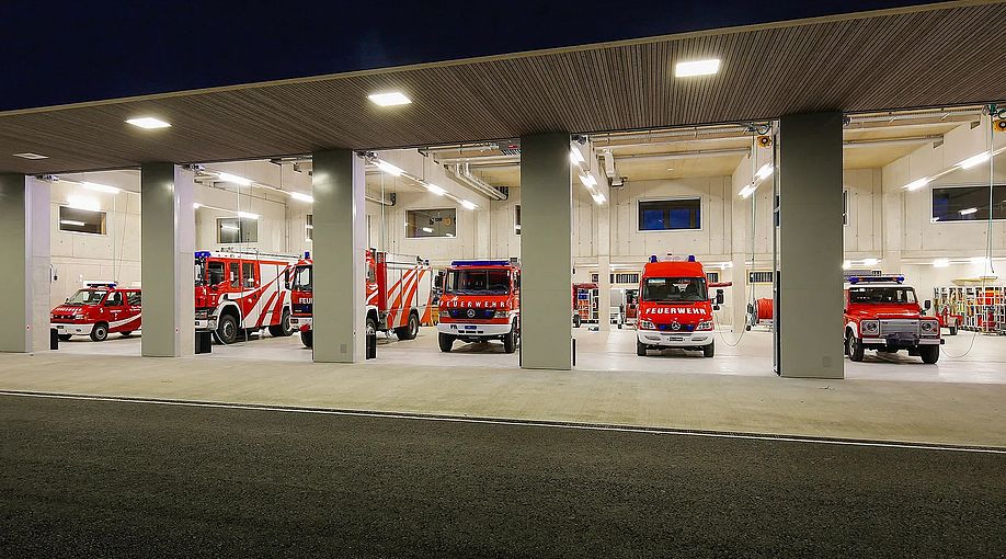 Feuerwehr Schaan Fahrzeuggarage