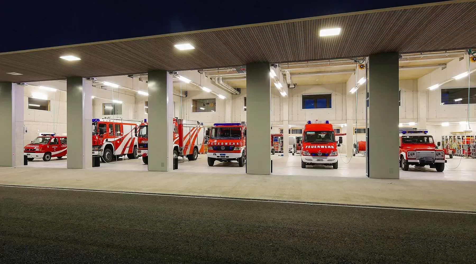 Feuerwehr Schaan Fahrzeuggarage