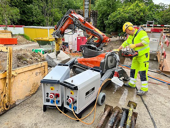 ecopowertrolley im Parallelmodus im Einsatz