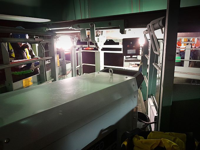 ecoPowerTrolley im Nachteinsatz für einen Prüfeinsatz eines Brückbauwerks