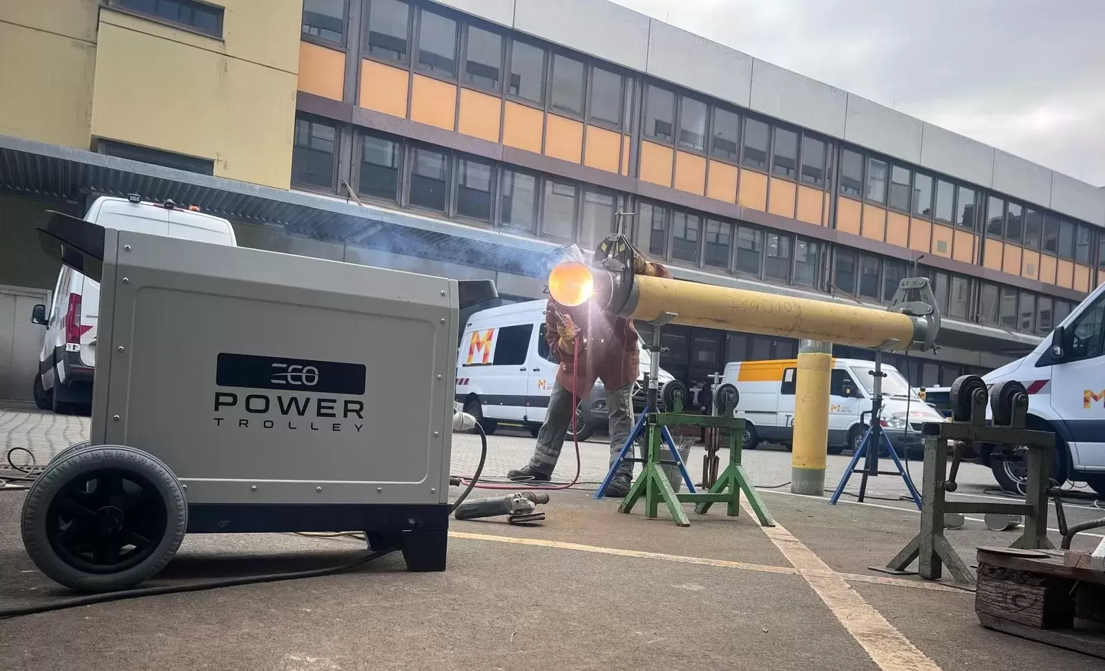 ecoPowerTrolley im Einsatz bei Mainzer Netze