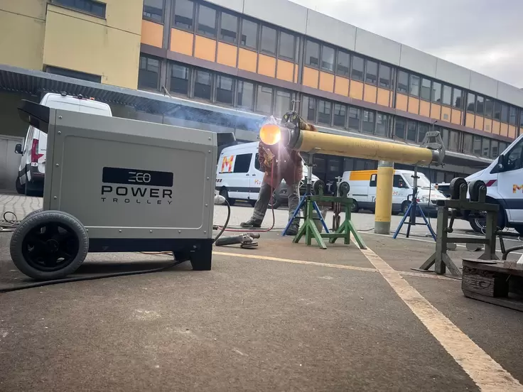 ecoPowerTrolley im Einsatz bei Mainzer Netze