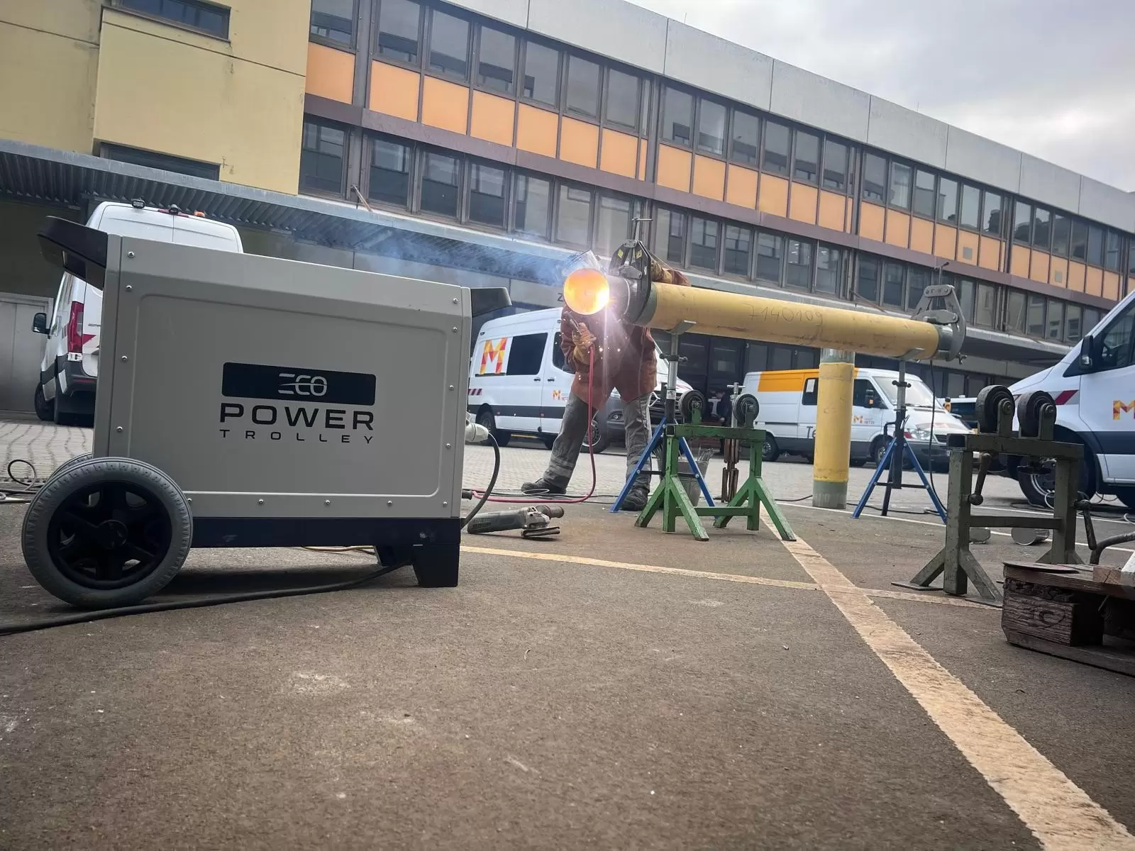 ecoPowerTrolley im Einsatz bei Mainzer Netze