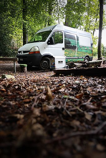 ecoPowerTrolley am Spiezer Weinspaziergang im Einsatz 